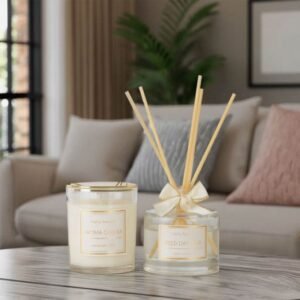 Reed diffuser spreads natural fragrance, elevating mood in every space
